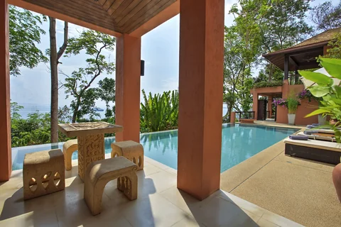 Sit and watch the children while they play in the infinity pool