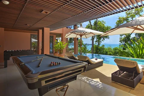 The pool table is available any time you want it
